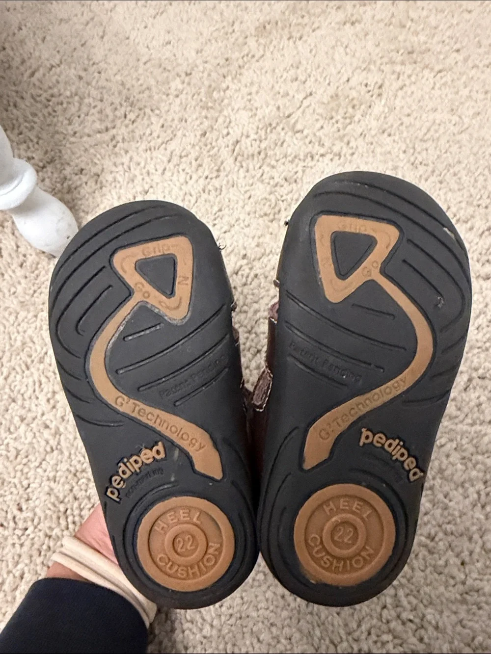 Pediped Grip and Go Brown Leather Sandals